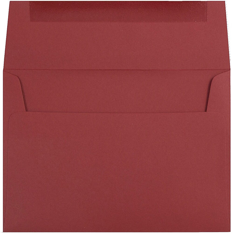 JAM Paper A6 Invitation Envelopes, 4.75 x 6.5, Dark Red, 25/Pack (157458)