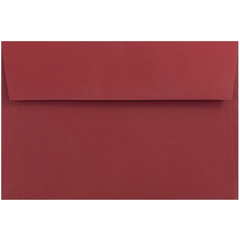 JAM Paper A9 Invitation Envelopes, 5.75 x 8.75, Dark Red, 25/Pack (31511321)