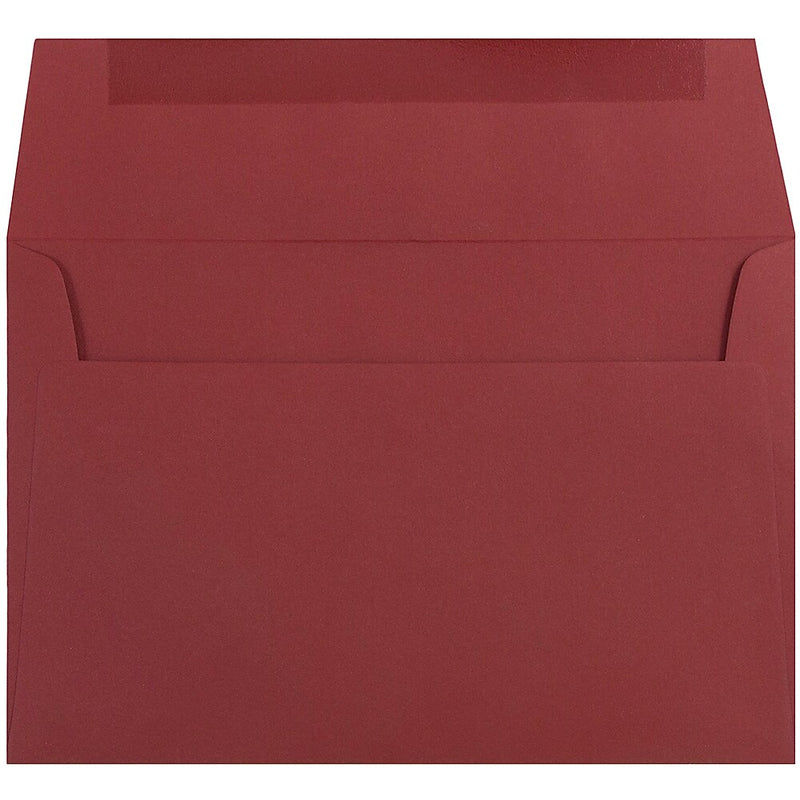 JAM Paper A9 Invitation Envelopes, 5.75 x 8.75, Dark Red, 25/Pack (31511321)