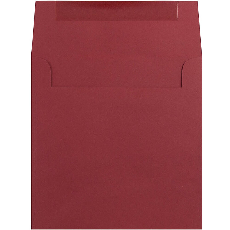 JAM Paper 8.5 x 8.5 Square Invitation Envelopes, Dark Red, Bulk 1000/Carton (31511323B)