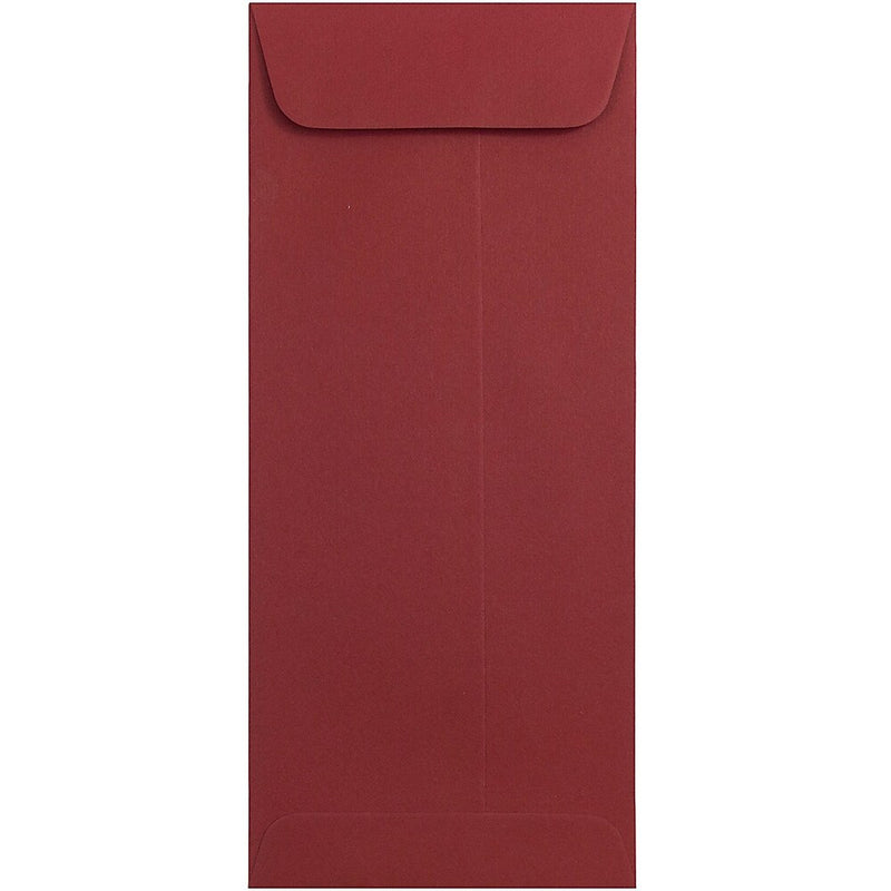 JAM Paper #10 Policy Business Envelopes, 4.125 x 9.5, Dark Red, 25/Pack (31511300)