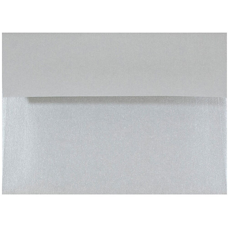 JAM Paper 4Bar A1 Metallic Invitation Envelopes, 3.625 x 5.125, Stardream Silver, 25/Pack (V018243)