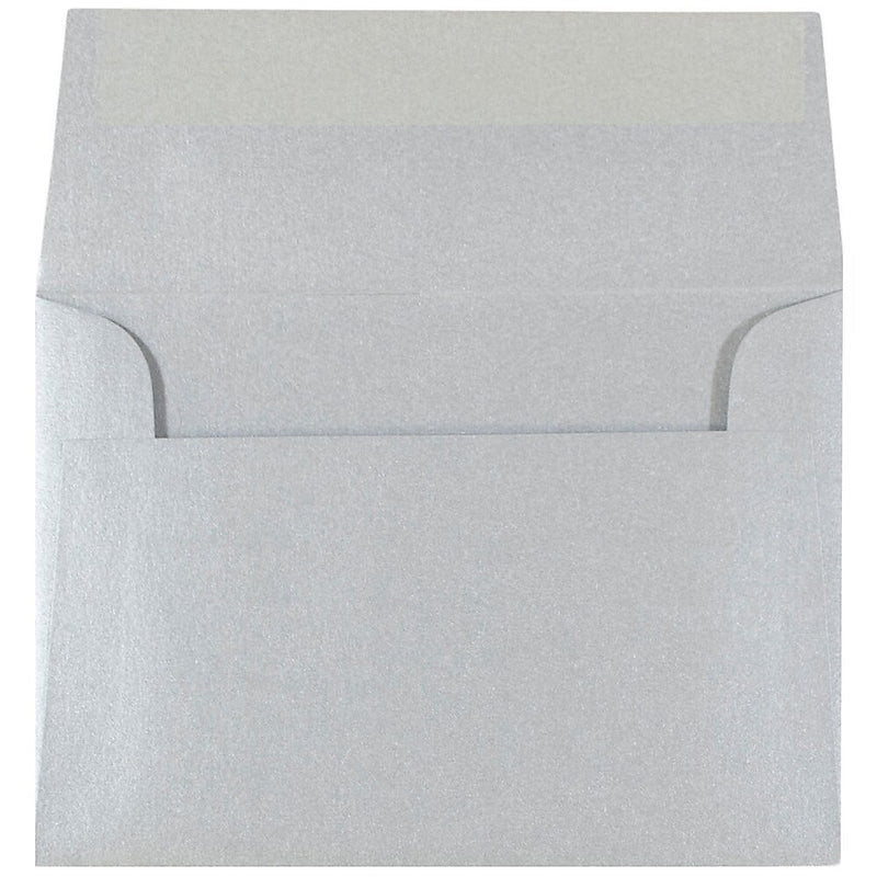 JAM Paper 4Bar A1 Metallic Invitation Envelopes, 3.625 x 5.125, Stardream Silver, 25/Pack (V018243)