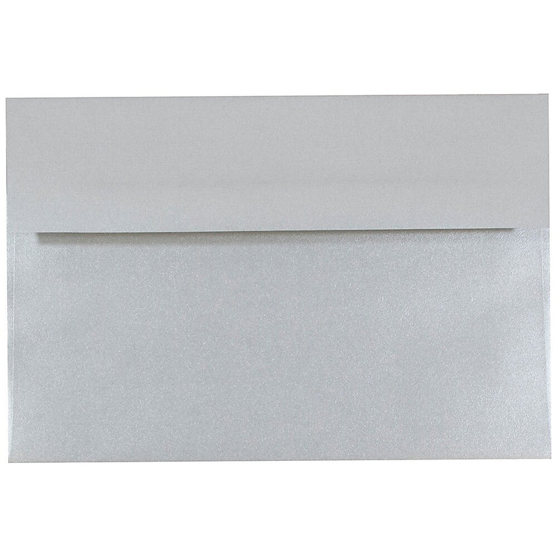 JAM Paper A8 Metallic Invitation Envelopes, 5.5 x 8.125, Stardream Silver, 25/Pack (V018294)