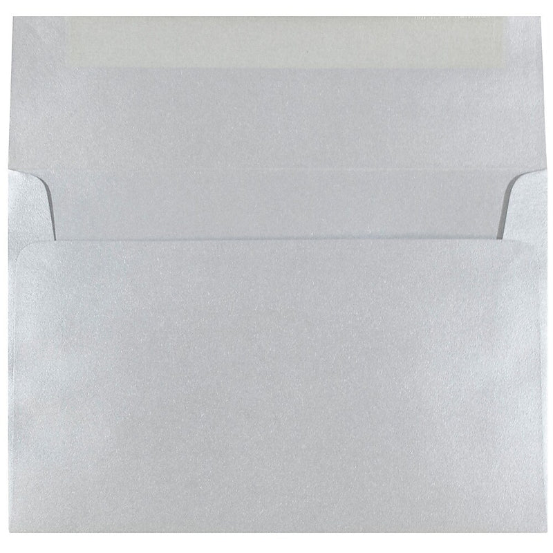 JAM Paper A8 Metallic Invitation Envelopes, 5.5 x 8.125, Stardream Silver, Bulk 1000/Carton (V018294B)