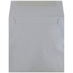 JAM Paper 6.5 x 6.5 Square Metallic Invitation Envelopes, Stardream Silver, 25/Pack (GCST509)