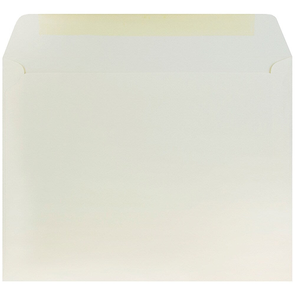 JAM Paper 10 x 13 Booklet Strathmore Envelopes, Natural White Wove, 25/Pack (900797158)