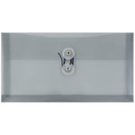 JAM Paper® Plastic Envelopes with Button and String Tie Closure, #10 Business Booklet, 5.25 x 10, Smoke Gray, 12/Pack (921B1SM)