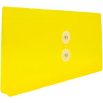 JAM Paper® Plastic Envelopes with Button and String Tie Closure, #10 Business Booklet, 5.25 x 10, Yellow, 12/Pack (921B1YE)