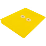 JAM Paper® Plastic Envelopes with Button and String Tie Closure, Index Booklet, 5.5 x 7.5, Yellow, 12/Pack (920B1YE)
