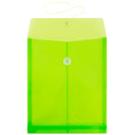 JAM Paper Standard Plastic Document File, Letter, Lime Green, 108/Box (118B1LIB)