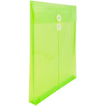 JAM Paper Standard Plastic Document File, Letter, Lime Green, 108/Box (118B1LIB)