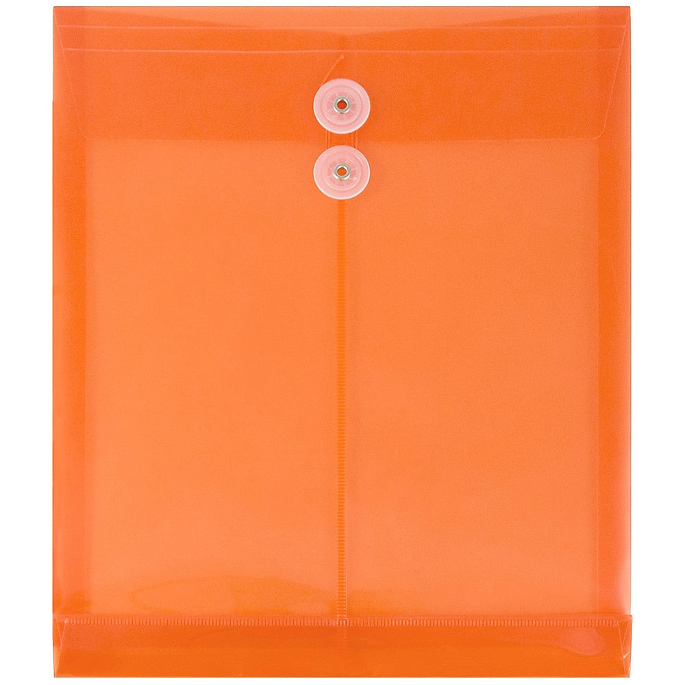 JAM Paper Plastic Document File, Letter, Orange, 108/Box (118B1ORB)