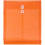 JAM Paper Plastic Document File, Letter, Orange, 108/Box (118B1ORB)