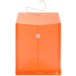 JAM Paper Plastic Document File, Letter, Orange, 108/Box (118B1ORB)