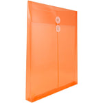 JAM Paper Plastic Document File, Letter, Orange, 108/Box (118B1ORB)