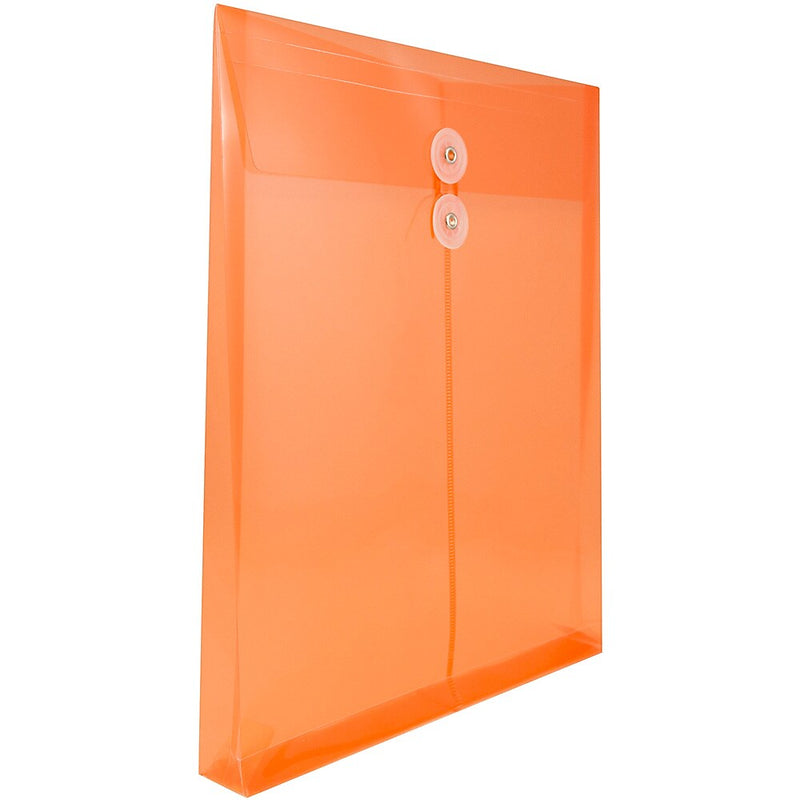 JAM Paper Plastic Document File, Letter, Orange, 108/Box (118B1ORB)
