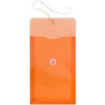 JAM Paper Plastic Filing Envelope with Button & String Closure, Bright Orange, 120/Box (472B1ORB)