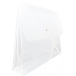 JAM Paper® Plastic Envelope with Elastic Band Closure, 9.75 x 13 with 2.625 Inch Expansion, Clear, Sold Individually (218E25CL)