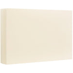 JAM Paper® Blank Flat Note Cards, 4Bar A1 Size, 3 1/2 x 4 7/8, Ivory, 50/Pack (175960i)