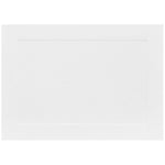 JAM Paper® Blank Flat Note Cards, 4Bar A1 Size, 3 1/2 x 4 7/8, White Panel, 50/Pack (175965i)