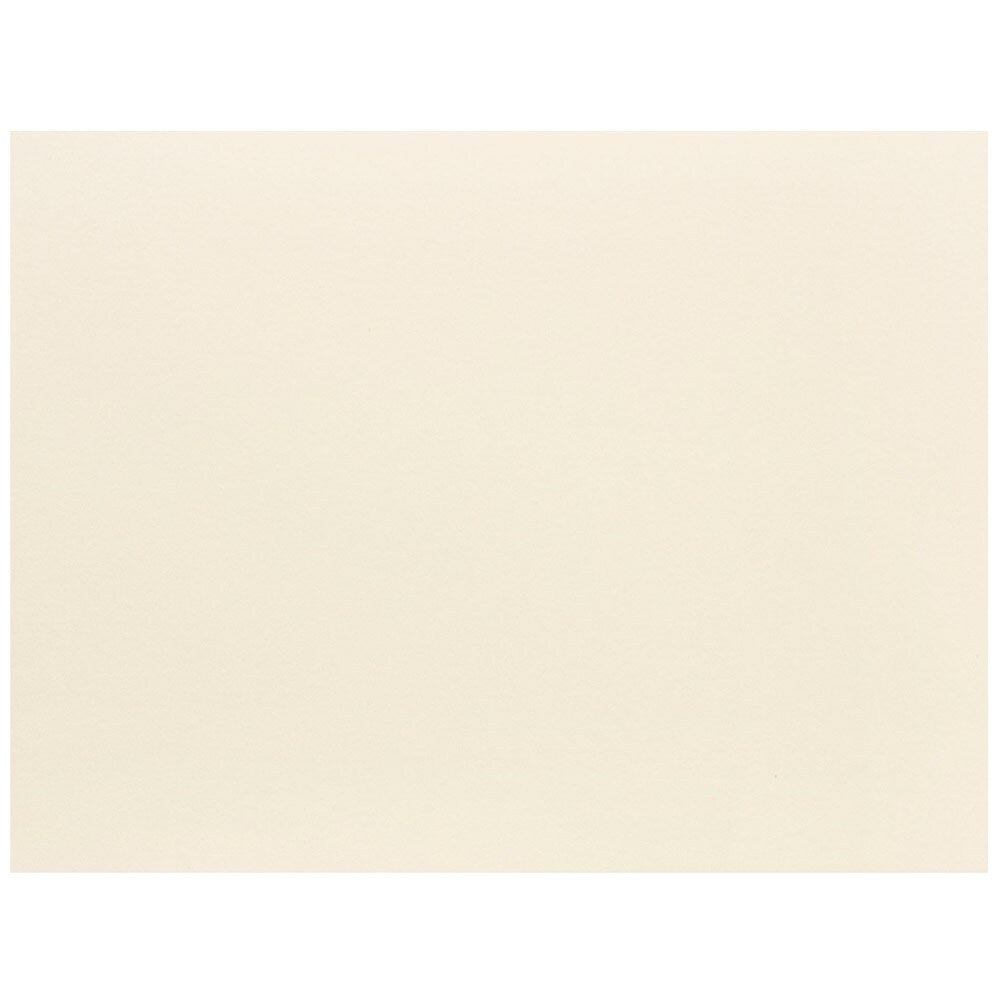 JAM Paper® Blank Flat Note Cards, A2 Size, 4 1/4 x 5.5, Ivory, 50/Pack (175971i)