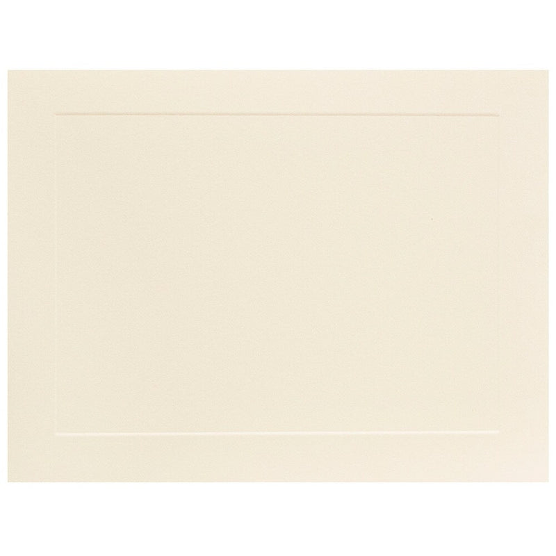 JAM Paper® Blank Flat Note Cards, A2 Size, 4 1/4 x 5.5, Ivory Panel, 50/Pack (175981i)
