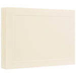 JAM Paper® Blank Flat Note Cards, A2 Size, 4 1/4 x 5.5, Ivory Panel, 50/Pack (175981i)