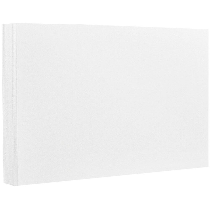 JAM Paper® Blank Flat Note Cards, A6 Size, 4 5/8 x 6 1/4, White, 50/Pack (175992i)