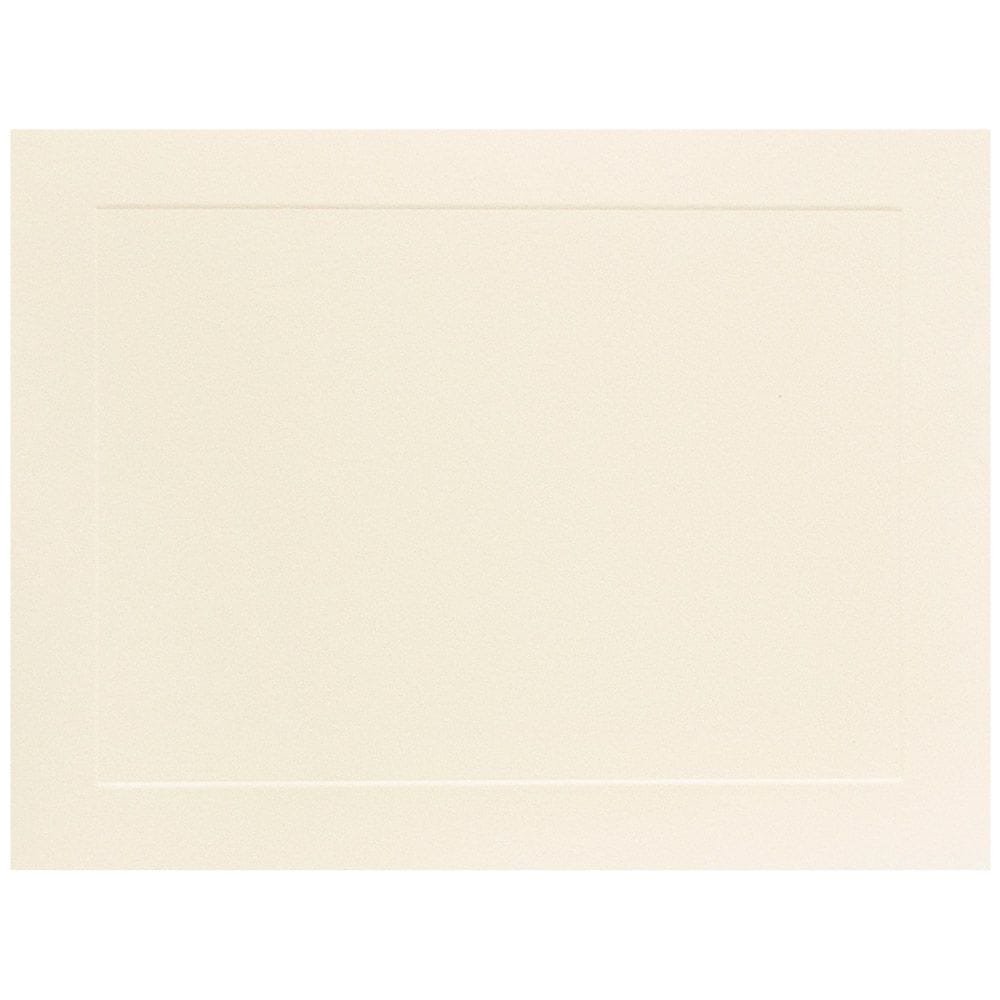 JAM Paper® Blank Flat Note Cards, A7 Size, 5 1/8 x 7, Ivory Panel, 50/Pack (98040i)