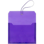 JAM Paper Standard Plastic Document File, Letter, Purple, 12/Pack (218E25PUB)
