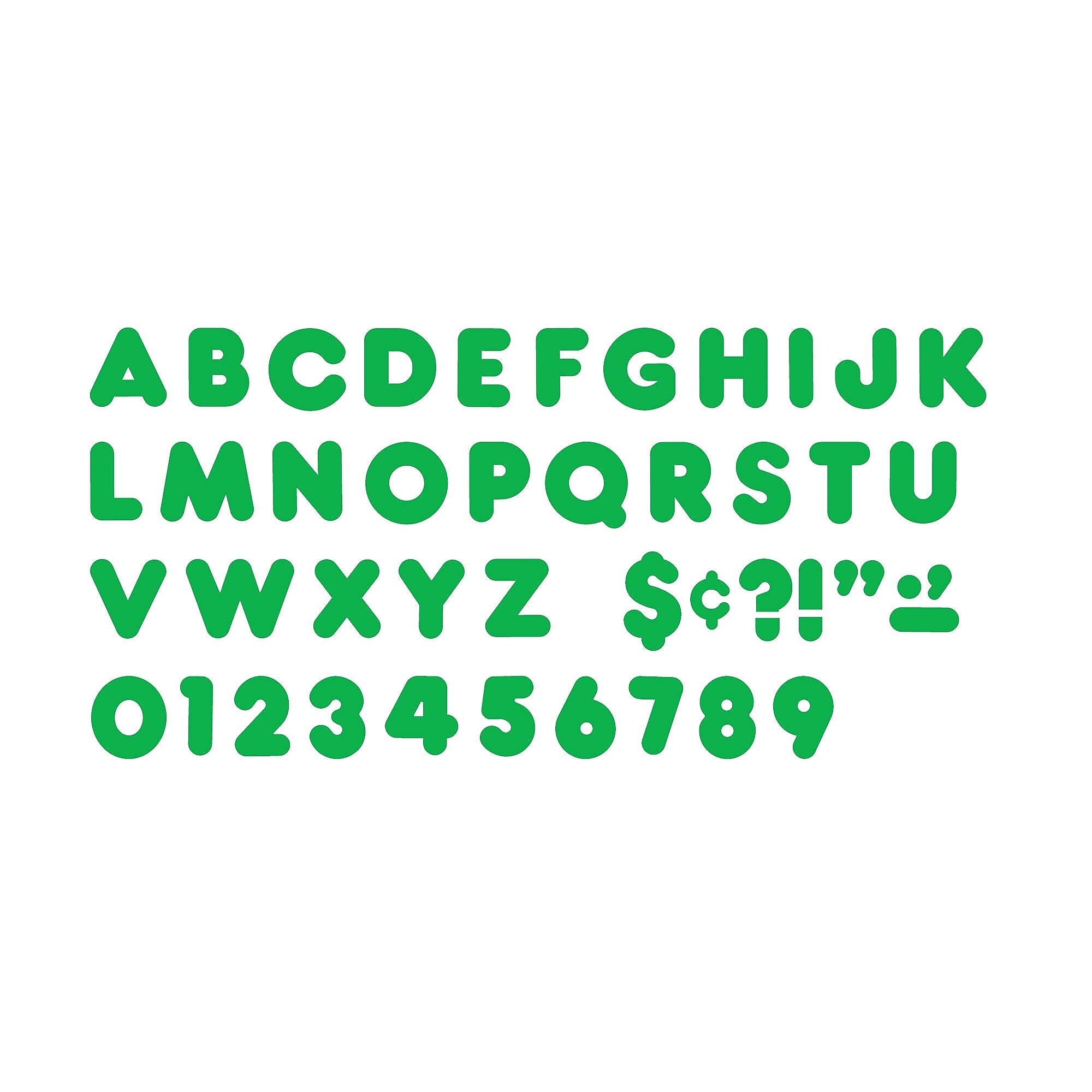 Trend Enterprises Ready Letters, Green, 72/Pack (T-458)