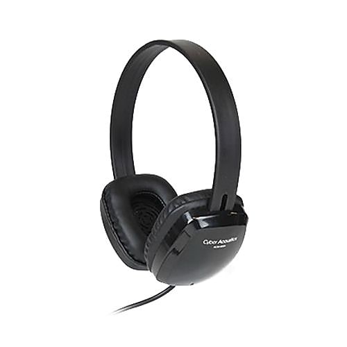 Cyber Acoustics ACM Stereo Headphones, Over-the-Head, Black (ACM-6004)