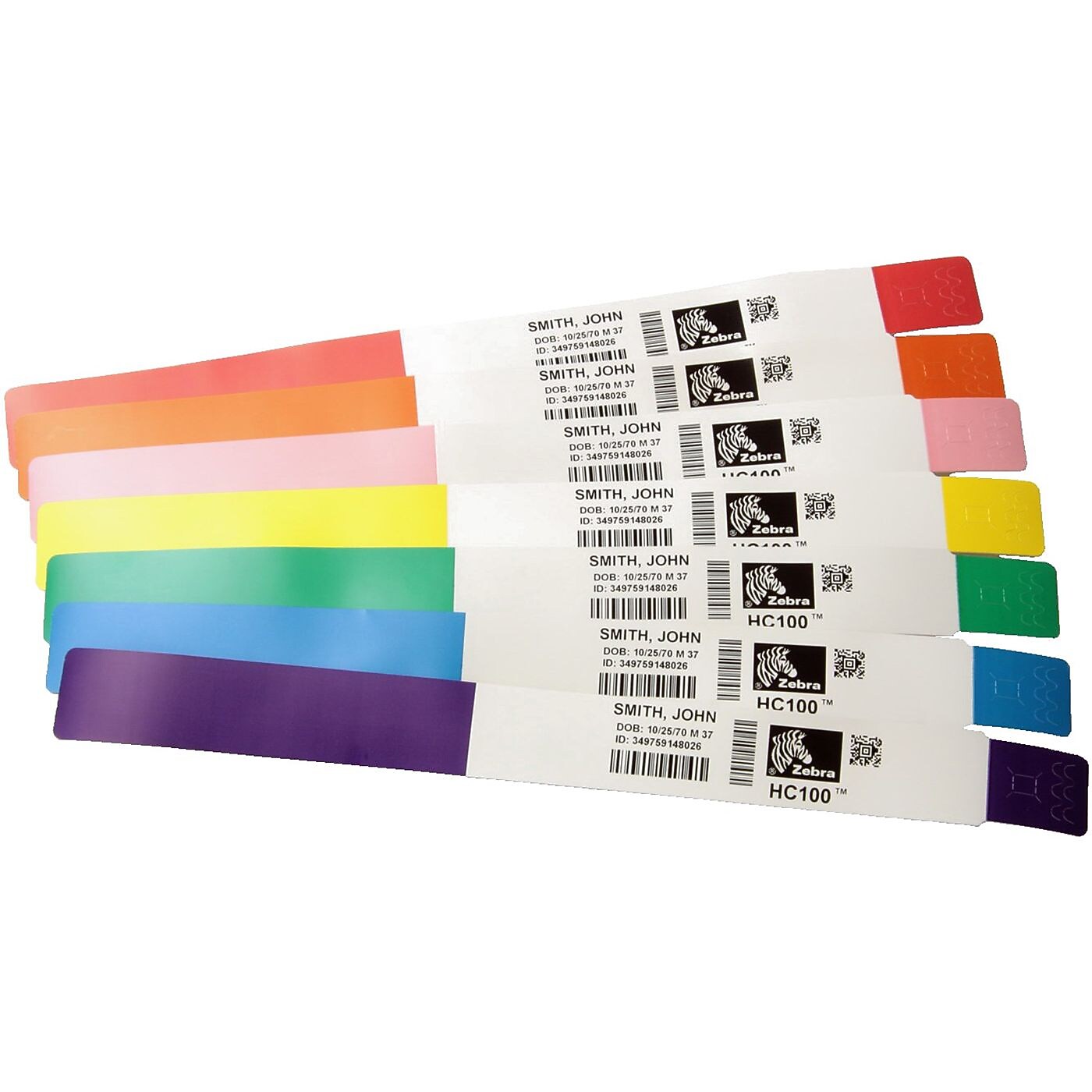 Zebra® 1" x 11" PolyproPylene Thermal Label, White, 6/Pack