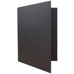 JAM Paper 2-Pocket Textured Linen Business Folders, Black, 25/Pack (386LBLA)