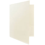JAM Paper 2-Pocket Textured Linen Business Folders, Ivory, 25/Pack (386LIVA)