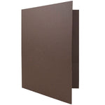 JAM Paper Linen 2-Pocket Presentation Folder, Chocolate Brown, 100/Carton (386LBRB)