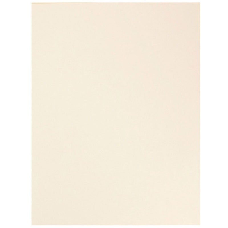 JAM Paper 2-Pocket Textured Linen Business Folders, Ivory, 25/Pack (386LIVA)