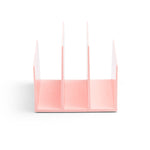 Poppin Fin 3 Compartment Plastic File Organizer, Blush (104438)