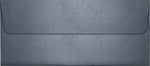 LUX 4 1/8" x 9 1/2" #10 80lbs. Square Flap Envelopes, Anthracite Metallic Gray, 50/Pack