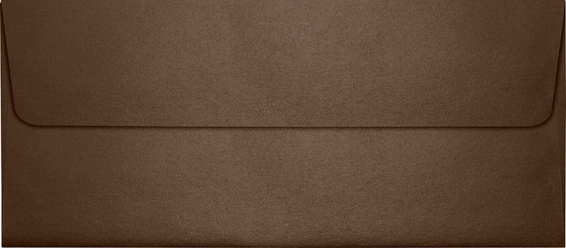 LUX 4 1/8" x 9 1/2" #10 80lbs. Square Flap Envelopes, Bronze Metallic, 50/Pack