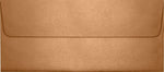 LUX 4 1/8" x 9 1/2" #10 80lbs. Square Flap Envelopes W/Glue Closure, Copper Metallic