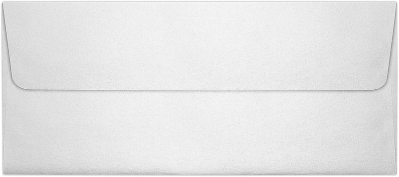 LUX 4 1/8" x 9 1/2" #10 80lbs. Square Flap Envelopes, Crystal Metallic, 50/Pack
