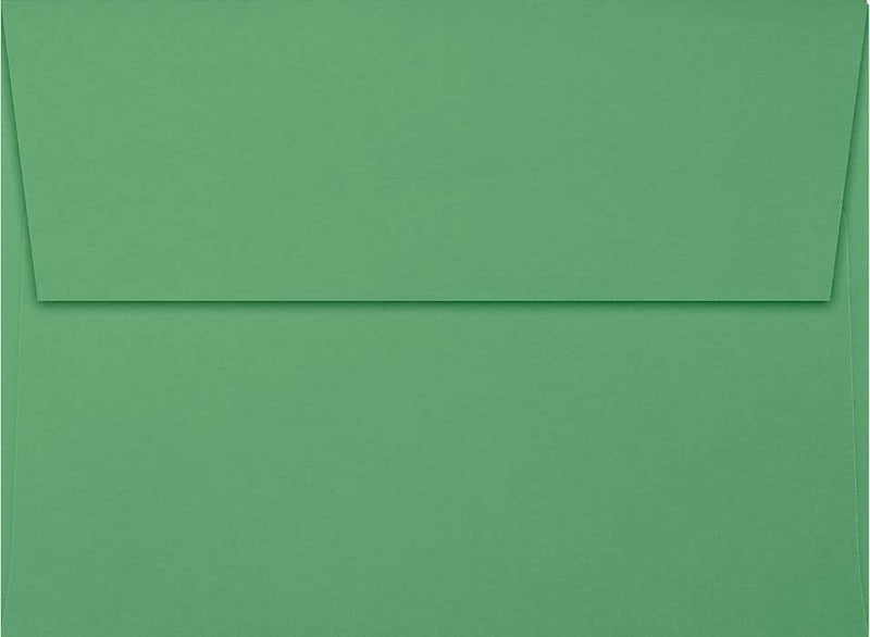 LUX A7 Invitation Envelopes (5 1/4 x 7 1/4) 50/Box, Holiday Green (FE4280-12-50)