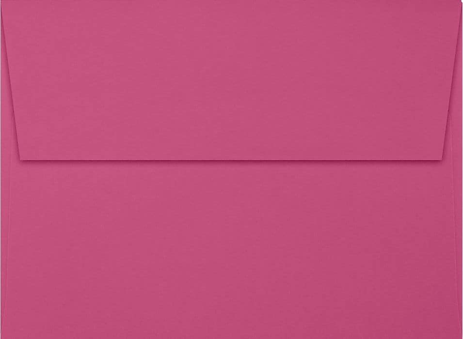 LUX A7 Invitation Envelopes (5 1/4 x 7 1/4) 50/Box, Magenta (EX4880-10-50)