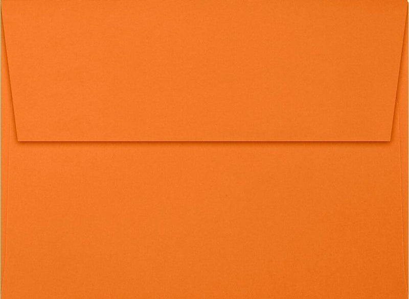 LUX A7 Invitation Envelopes (5 1/4 x 7 1/4) 50/Box, Mandarin (EX4880-11-50)