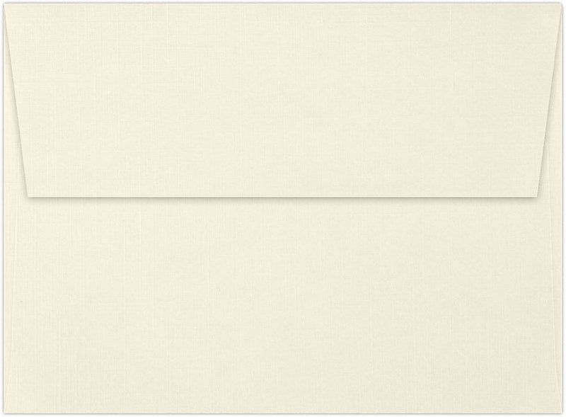 LUX A7 Invitation Envelopes (5 1/4 x 7 1/4) 50/Box, Natural Linen (4880-NLI-50)
