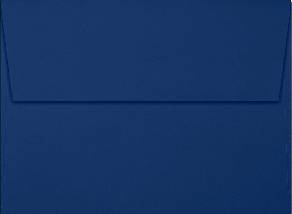 LUX A7 Invitation Envelopes (5 1/4 x 7 1/4) 50/Box, Navy (LUX-4880-103-50)