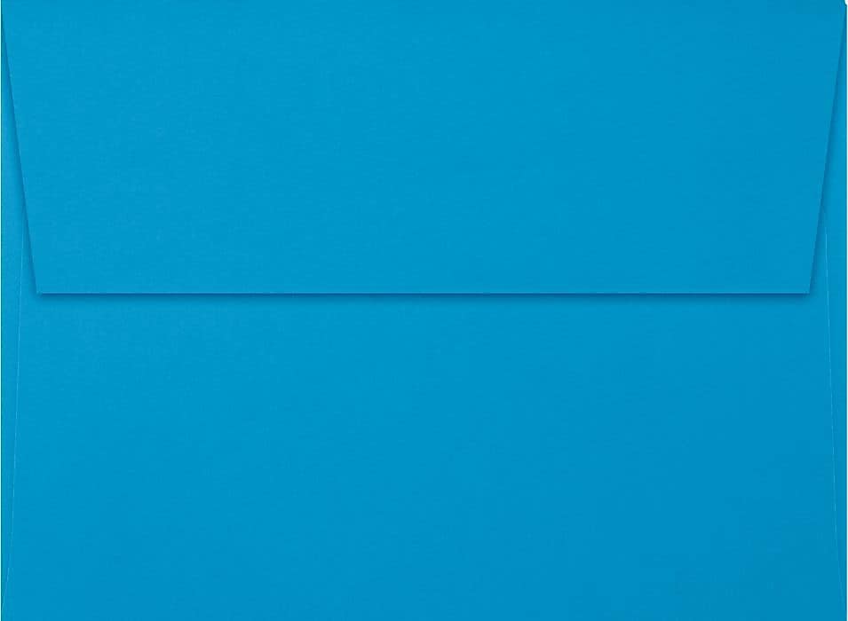 LUX A7 Invitation Envelopes (5 1/4 x 7 1/4) 50/Box, Pool (LUX-4880-102-50)