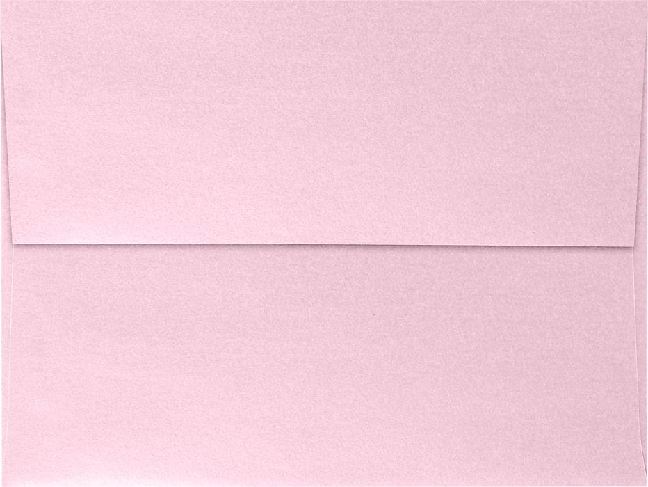 LUX A7 Invitation Envelopes (5 1/4 x 7 1/4) 50/Box, Rose Quartz Metallic (5380-04-50)